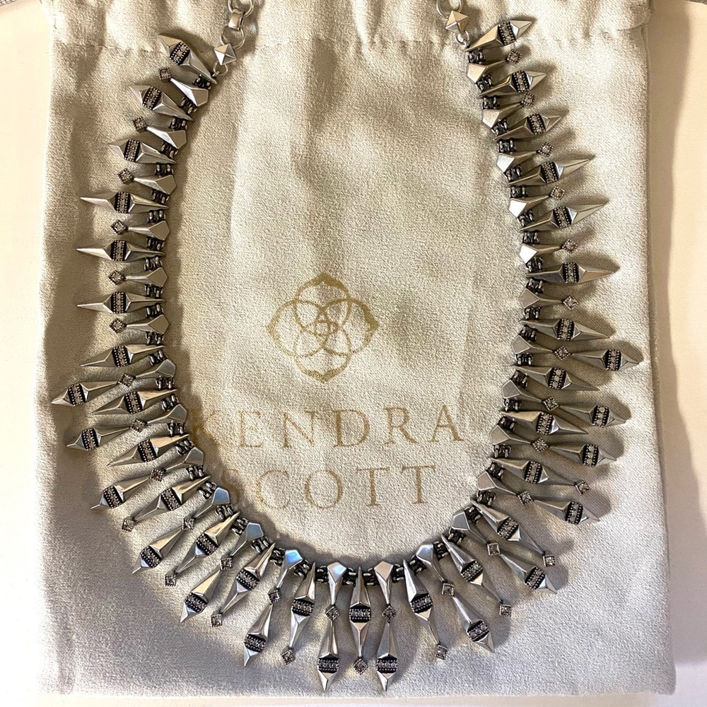 Kendra Scott Cici Statement Necklace Silver